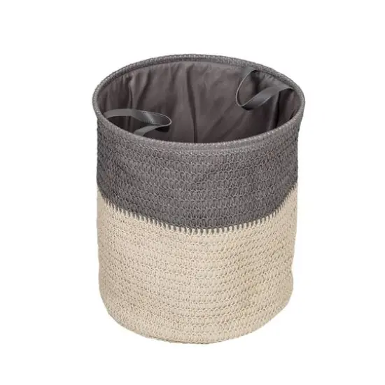 Honey Can Do Gray Flexible Laundry Basket Set {4}