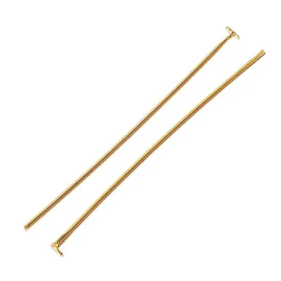 1" 18K Gold-Plated Head Pins by Bead Landing&trade; {3}