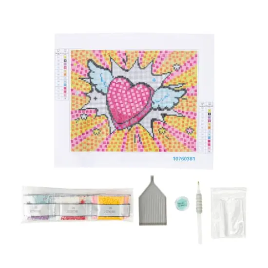 Pop Heart Square Diamond Art Kit by Make Market&reg; {3}