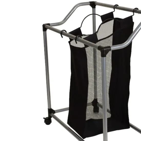 Household Essentials Rolling Mesh Triple Laundry Sorter {8}