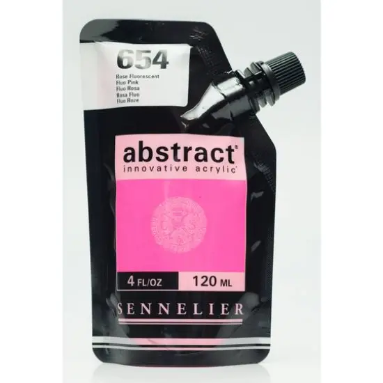 Sennelier Abstract&reg; Innovative Acrylic Fluorescent Paint 654 Fluorescent Pink {1}