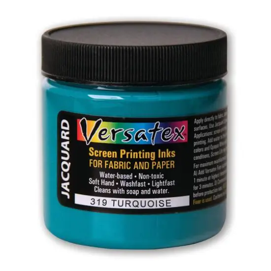 Jacquard Versatex Screen Printing Ink, 4oz. 319 Turquoise {1}