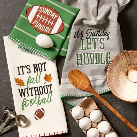 DII&reg; Sunday Football Dishtowels Set {11}