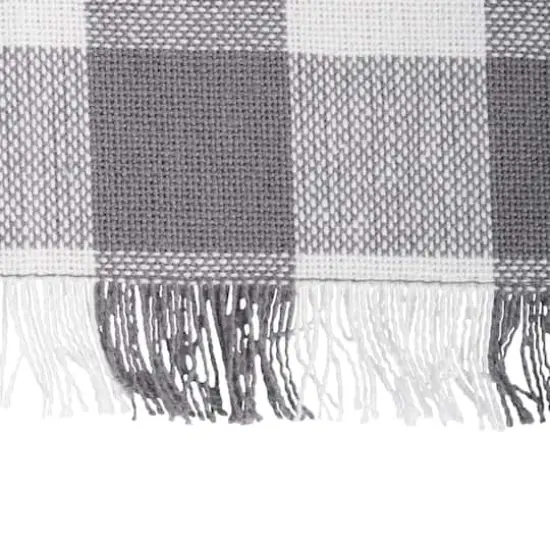 DII&reg; Gray Heavyweight Fringed Dishtowel Set {5}