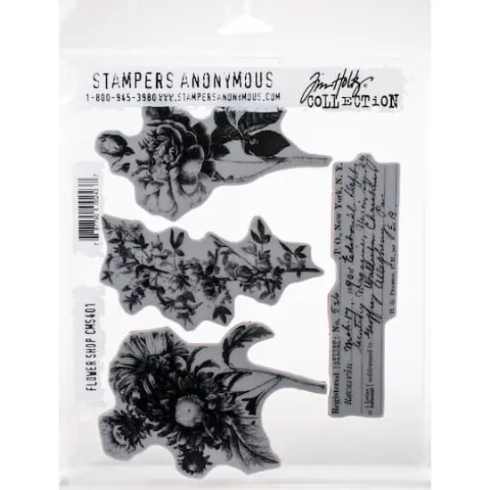 Stampers Anonymous Tim Holtz&reg; Flower Shop Cling Stamps {1}