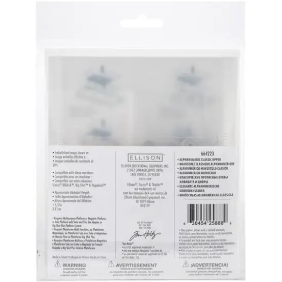 Sizzix&reg; Thinlits&reg; Classic Upper Alphanumeric Die Set By Tim Holtz&reg; {5}