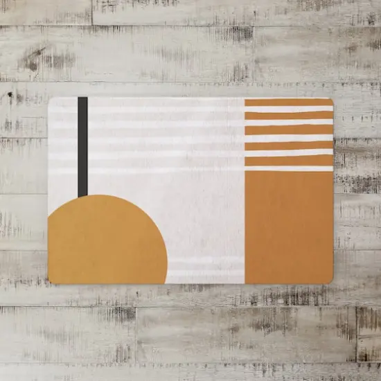 Cloth With Rectangle Circle 27" x 18" Floor Mat {3}