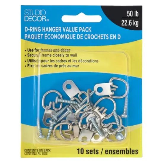 D-Ring Hanger Value Pack by Studio D&eacute;cor&reg; {4}