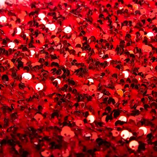 Glitzhome&reg; 21" Red Sequin Christmas Stocking {5}