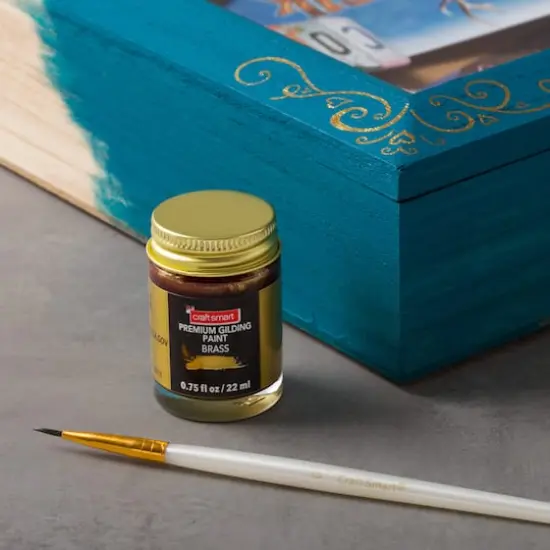 Premium Gilding Paint by Craft Smart&reg; Brass {4}