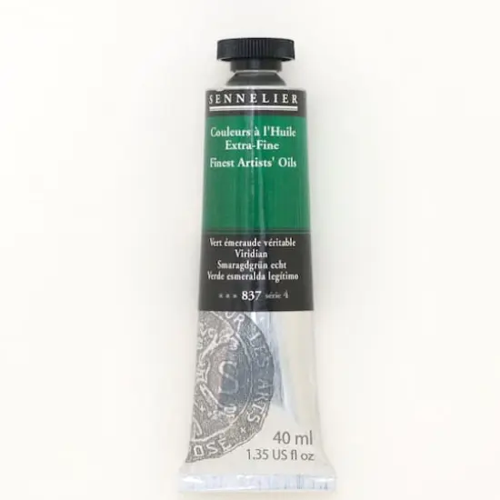 Sennelier Artists' Oil Color, 40mL 837 Viridian S4 {1}