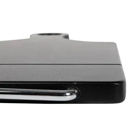 Hello Honey&reg; Black Acacia Wood Cheese Slicer with Stainless Steel End Grain {8}