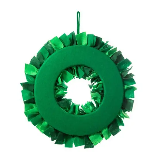 Glitzhome&reg; 19.5" St. Patrick's Day Felt Wreath {6}