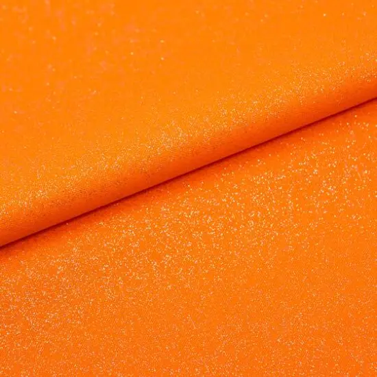SINGER Solid Glitter Cotton Fabric Orange {3}