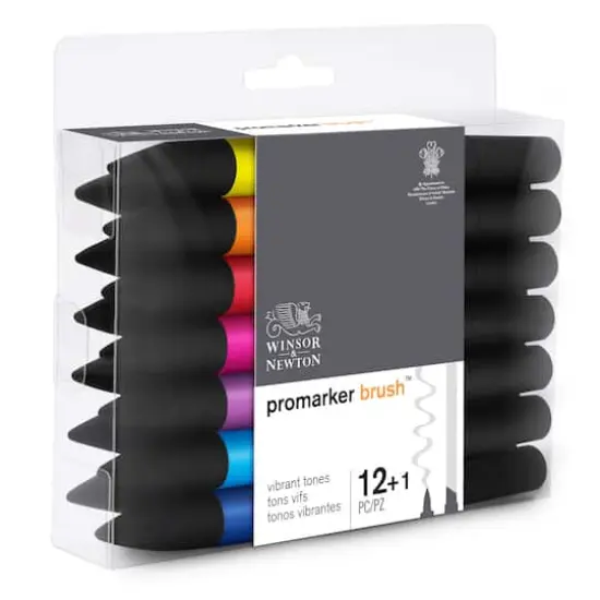 Winsor & Newton&reg; 13 Vibrant Promarker Brush&trade; Set {5}