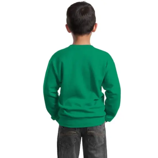 Port & Company&reg; Youth Core Fleece Crewneck Sweatshirt Kelly {6}