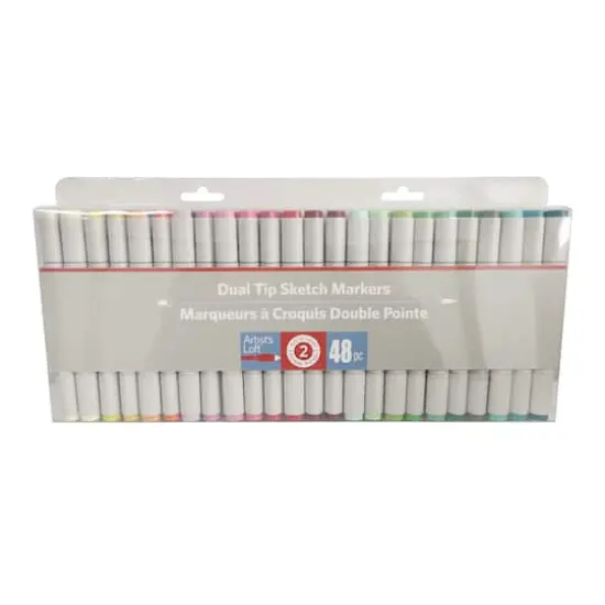 48 Color Dual Tip Sketch Markers by Artist's Loft&trade; {6}