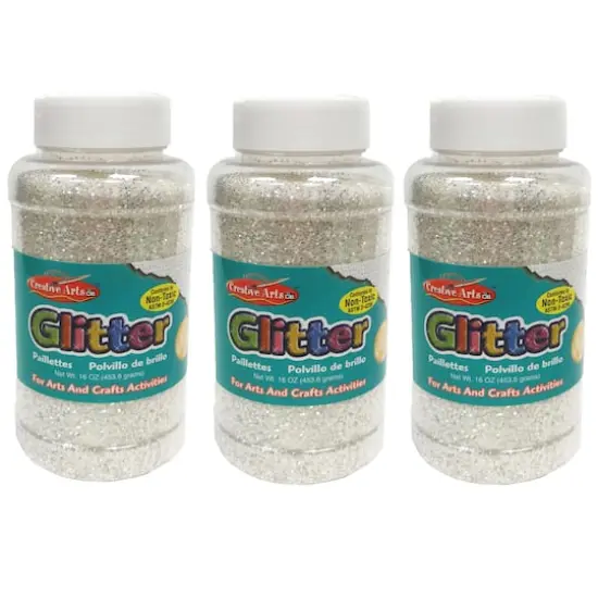 Charles Leonard Creative Arts™ 16oz. Glitter, 3ct. Iridescent {1}