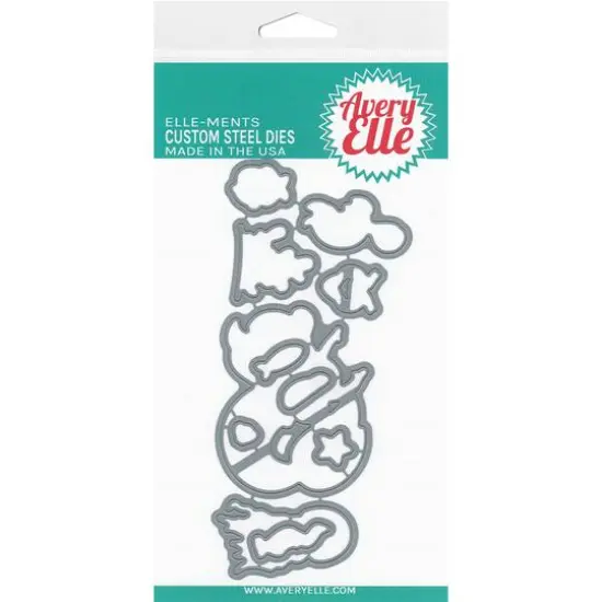 Avery Elle Elle-Ments Underwater Friends Custom Steel Dies {1}