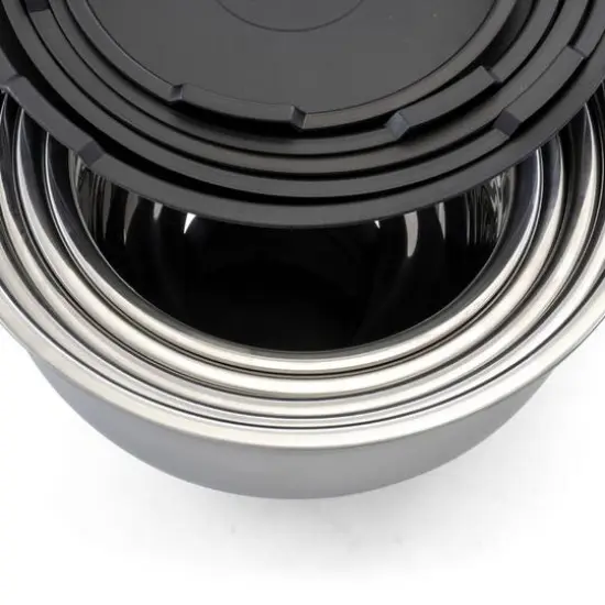 MegaChef Multipurpose Stackable Mixing Bowl Set with Lids {8}