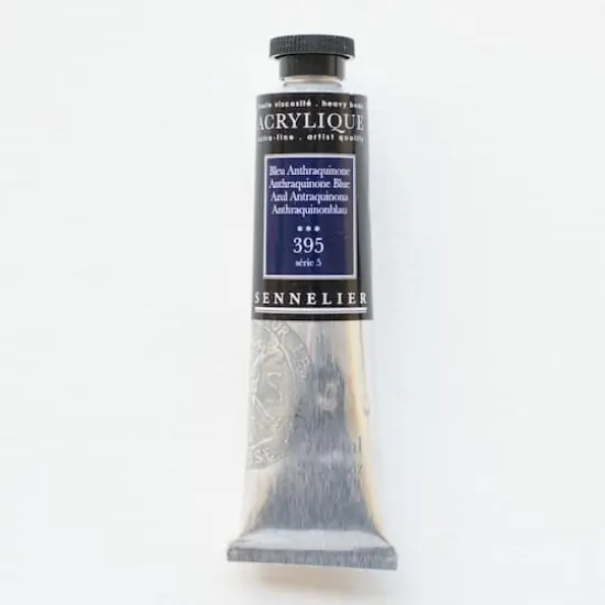 Sennelier Extra Fine Artists' Acrylic Paint, 60mL 395 Anthraquinone Blue S5 {1}