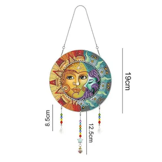 Sparkly Selections Sun and Moon Wall Hanger Diamond Painting {3}