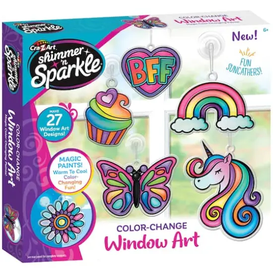 Cra-Z-Art&reg; Shimmer 'n Sparkle Color Change Window Art {7}