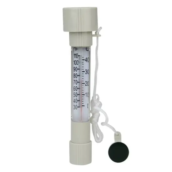 Swim Central 8" White HydroTools Buoy Pool and Spa Thermometer {1}