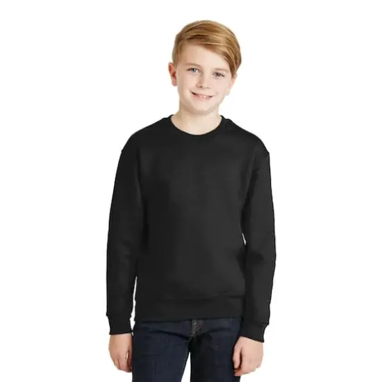 JERZEES&reg; NuBlend&reg; Crewneck Youth Sweatshirt Black {4}