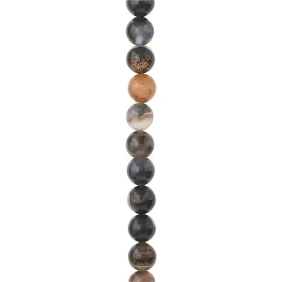 Tuxedo Agate Round Beads by Bead Landing&reg;, 8mm {1}