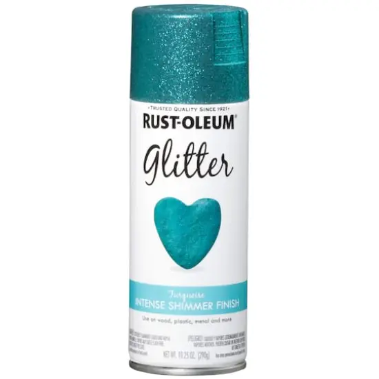 Rust-Oleum&reg; Glitter Spray Paint Turquoise {4}