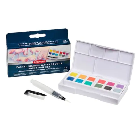 Derwent Pastel Shades Watercolor Paint Pan Set {4}