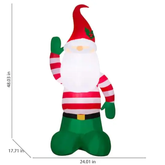 4ft. Airblown&reg; Inflatable Christmas Gnome {3}