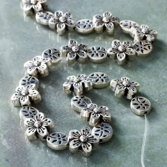 Silver Flower Beads by Bead Landing&trade; {3}