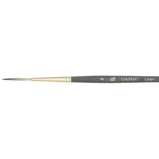 Princeton&trade; Umbria&trade; Synthetic Blend Short Handle Liner Brush {3}