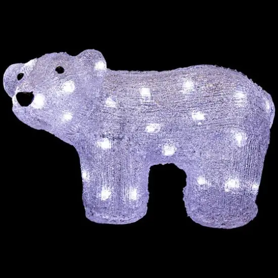 12" Lighted Commercial Grade Acrylic Baby Bear Christmas Display Decoration {3}