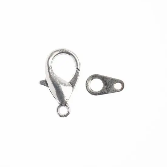 John Bead Must Have Findings 15mm Lobster Clasps Antique Silver {4}