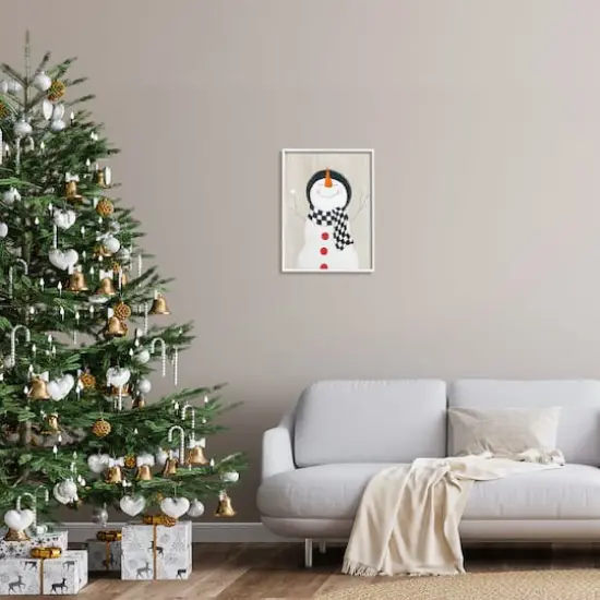 Stupell Industries 16" x 20" Happy Smiling Winter Snowman Gicl&eacute;e Wall Art {3}
