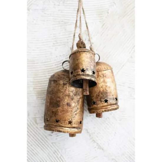Hello Honey&reg; 8.5" Distressed Bronze Bell {3}