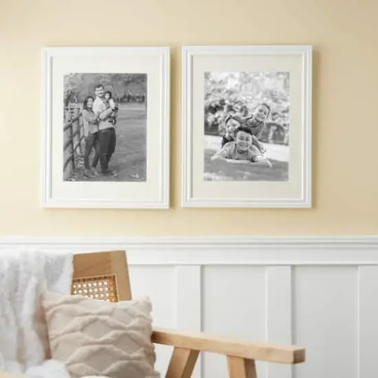 2 Pack Lifestyles 11" x 14" White Frames with Mat by Studio D&eacute;cor&reg; {3}
