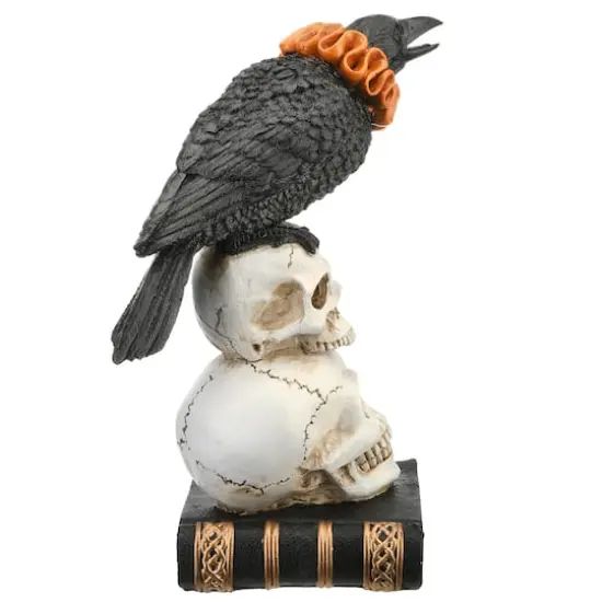11" Crow & Skulls Halloween D&eacute;cor {6}
