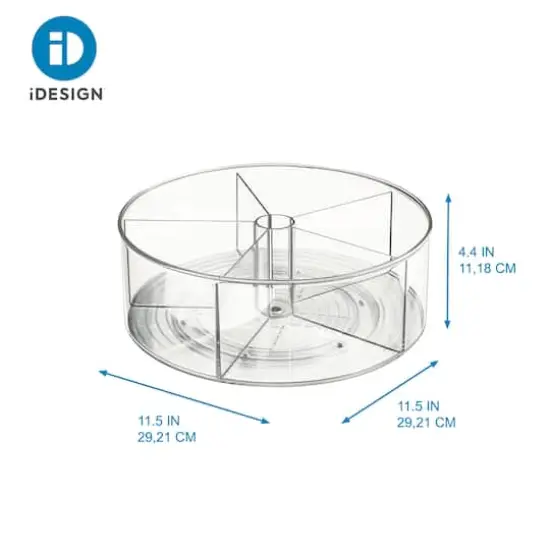 iDesign 11.5" 5 Compartment Plastic Turntable {3}
