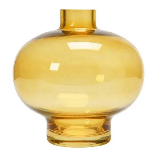 Hello Honey&reg; 6" Yellow Glass Vase {4}