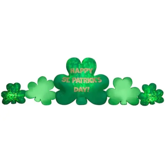 10ft. Airblown&reg; Inflatable Projection Kaleidoscope St. Patrick's Day Cluster of Clovers Collection Scene {1}