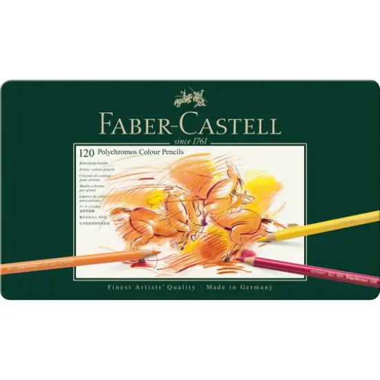 Faber-Castell&reg; Polychromos&reg; 120 Color Pencil Tin Set {3}