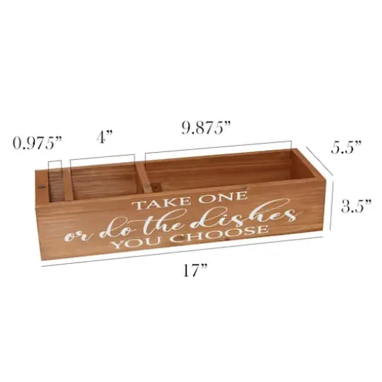 Elegant Designs 17" Kitchen Organizer Natural Wood {3}