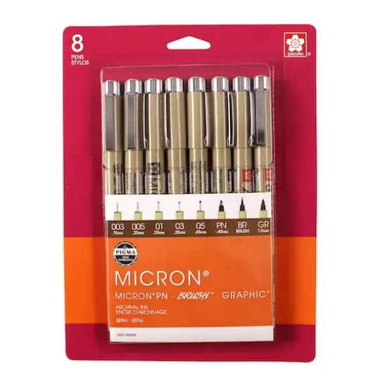 Micron&reg; Sepia Archival Ink Pens, 8ct. {1}