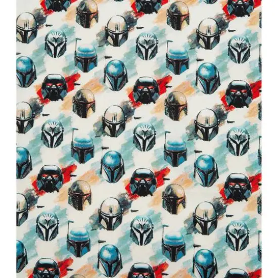 The Mandalorian Watercolor Helmets Precut Cotton Fabric {4}