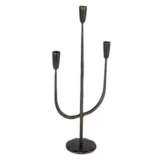 Hello Honey&reg; 21.5" Black Metal Candelabra {1}