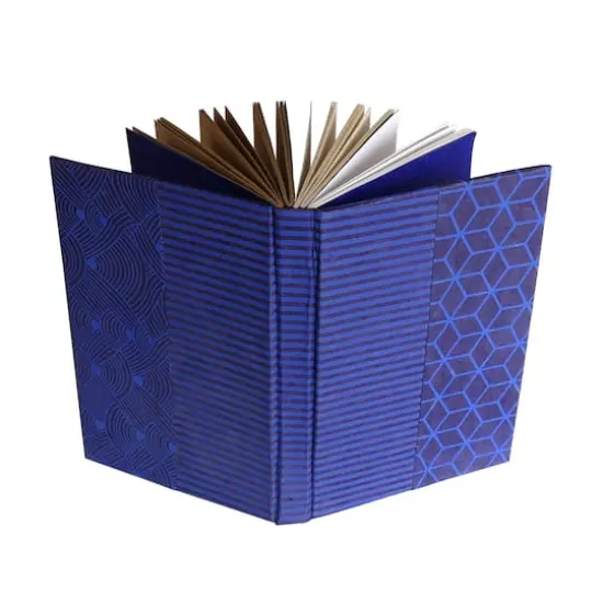 Lama Li Traveler's Hardcover Handmade Journal Blue {4}